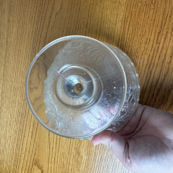 Campbell Jones & Co Rose in the Snow Antique 1880s Embossed Glass Compote Dish - Picture 9 of 9